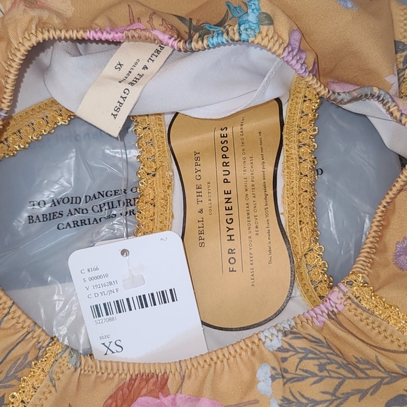 New spell designs wild bloom bloomer panty XS gold - Picture 9 of 16